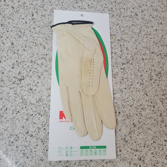 VTG Kasco Cabretta Ladies Leather Professional Golf Glove Walnut Creek Left sz L - Picture 9 of 12